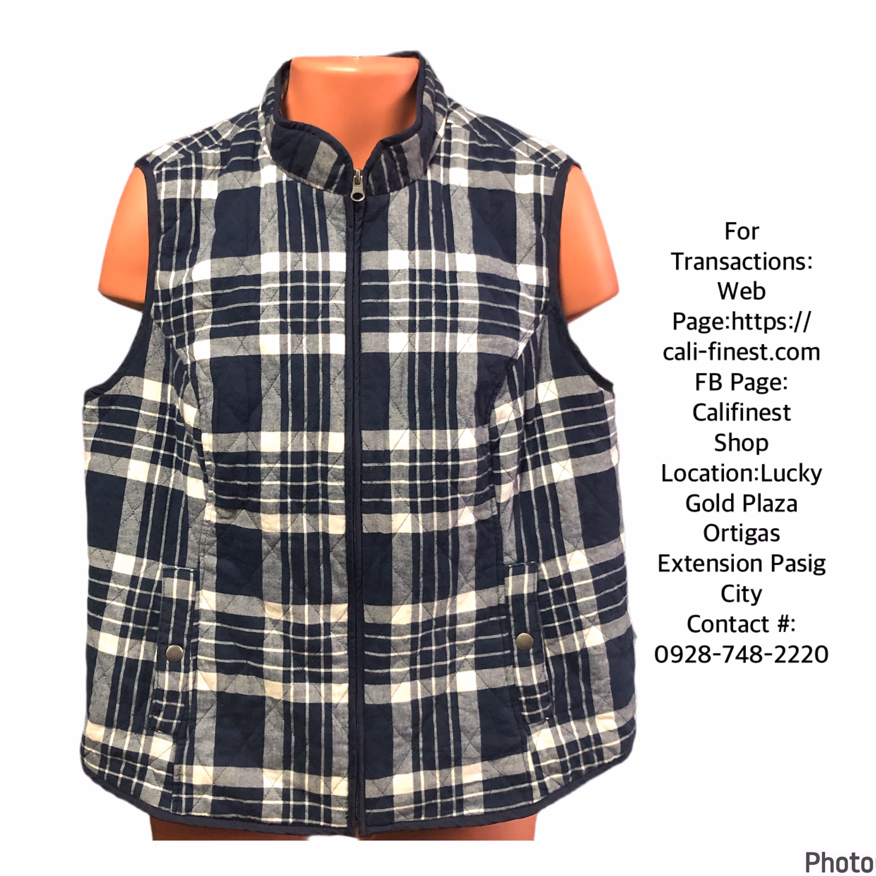 Croft & Barrow Dark Blue Vest Large 