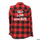 George Mens Long Sleeve Flannel Shirt Size Medium (38-40)  T# 566  