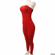 Fashion Nova Red Strapless Jumpsuit   T#553 
