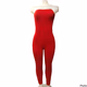 Fashion Nova Red Strapless Jumpsuit   T#553 