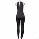 Fashion Nova Black Sleeveless Bodycon Jumpsuit for Womens 