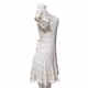 Elan 1980’s Ladies White Cotton Crocheted Dress