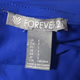 Forever 21 Bodycon Full Zip Blue Dress small  D03-187  