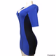 Forever 21 Bodycon Full Zip Blue Dress small  D03-187  