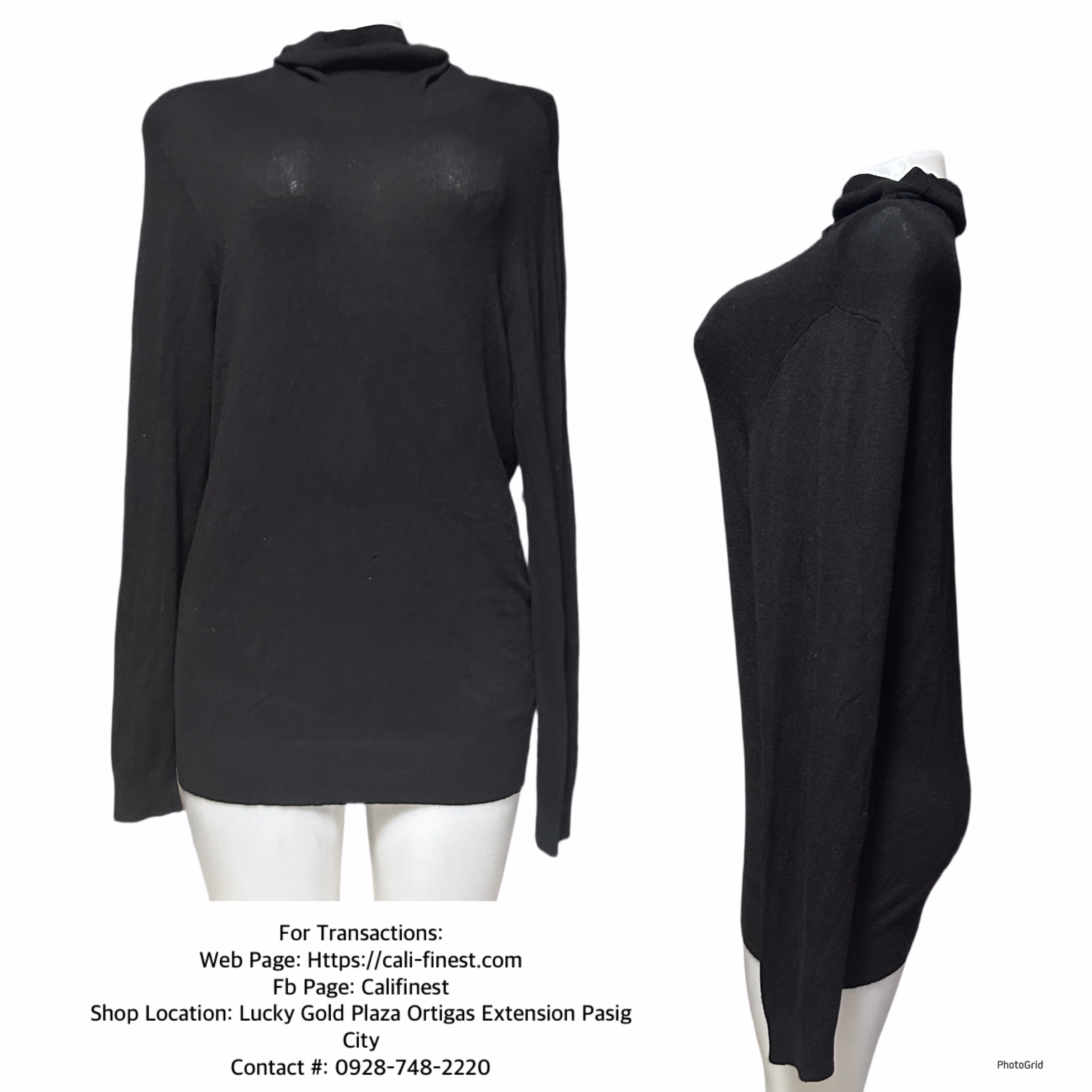 Ann Taylor Black Long Sleeve for Womens Size Large