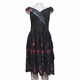 Women’s Off Shoulder Embroidered Evening Dress Size Large
