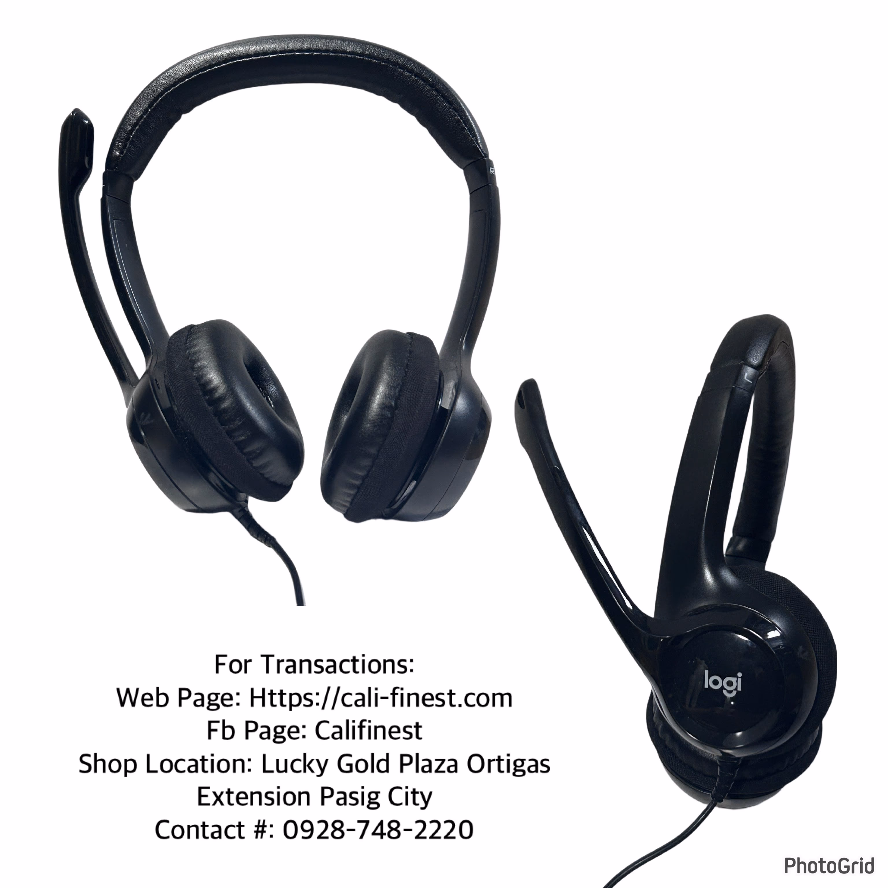 Logitech A00086 H390 USB Wired Stereo Headset 