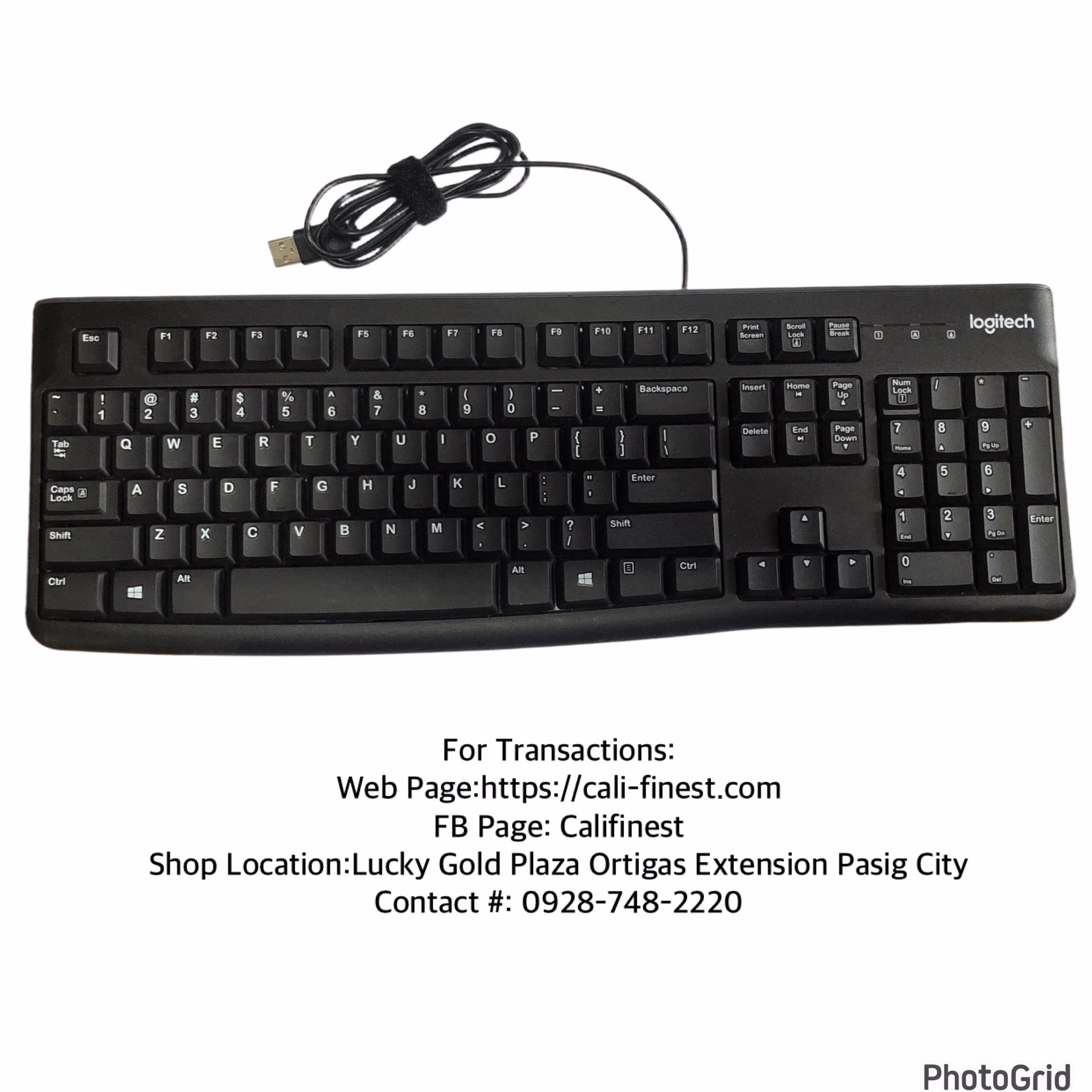 Logitech K120 USB Wired Keyboard  EL#456 