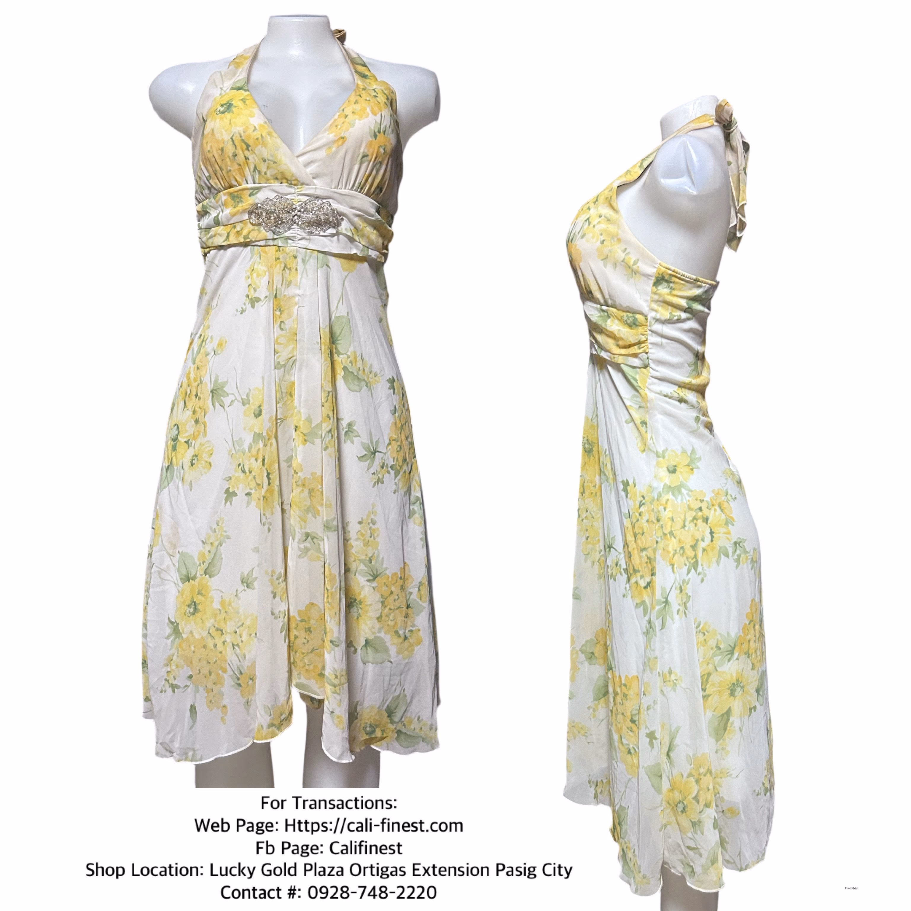 Ruby Rox Women’s Yellow Multi Dress Size 7