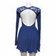 Balera Dance Costume Blue Lace Pleated Skirt Lyrical Dress