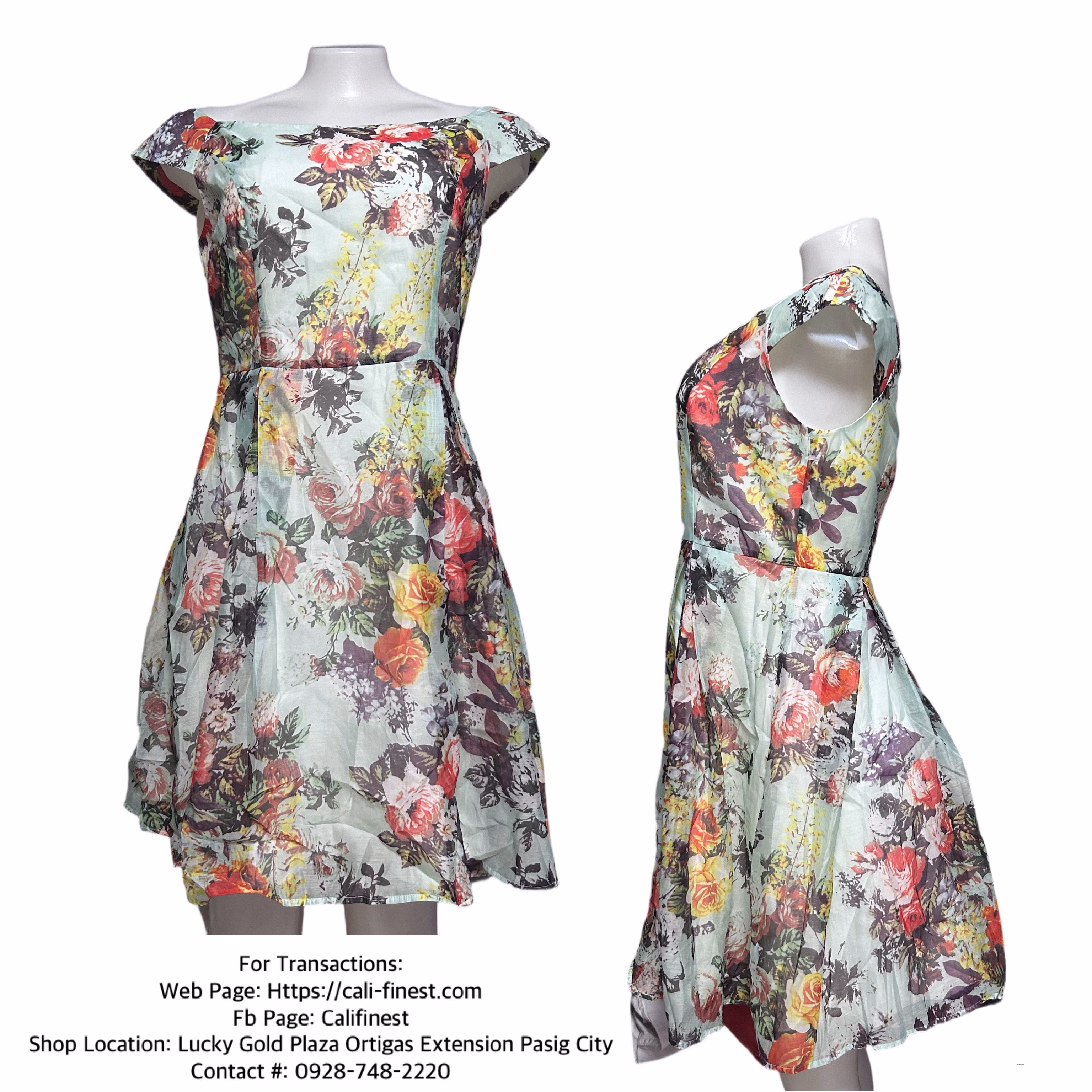 Season Wind Women’s Floral Off Shoulder Dres