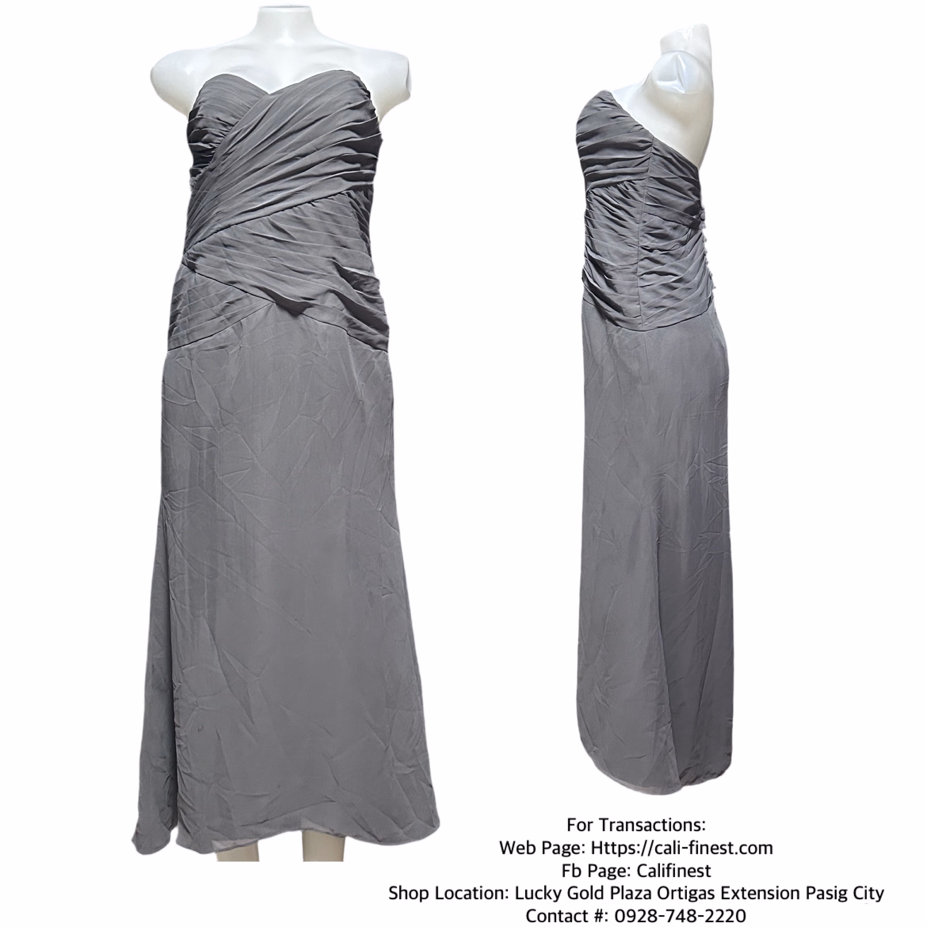 Alfred Angelo Modern Fit Dark Grey Formal Dress