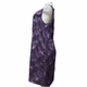 Simply Vera Vera Wang Purple Watercolor Shift Back Zip A-Line Dress