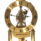 Vintage Golden Benchmark Quarts Anniversary Clock in Glass Dome 