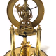 Vintage Golden Benchmark Quarts Anniversary Clock in Glass Dome 