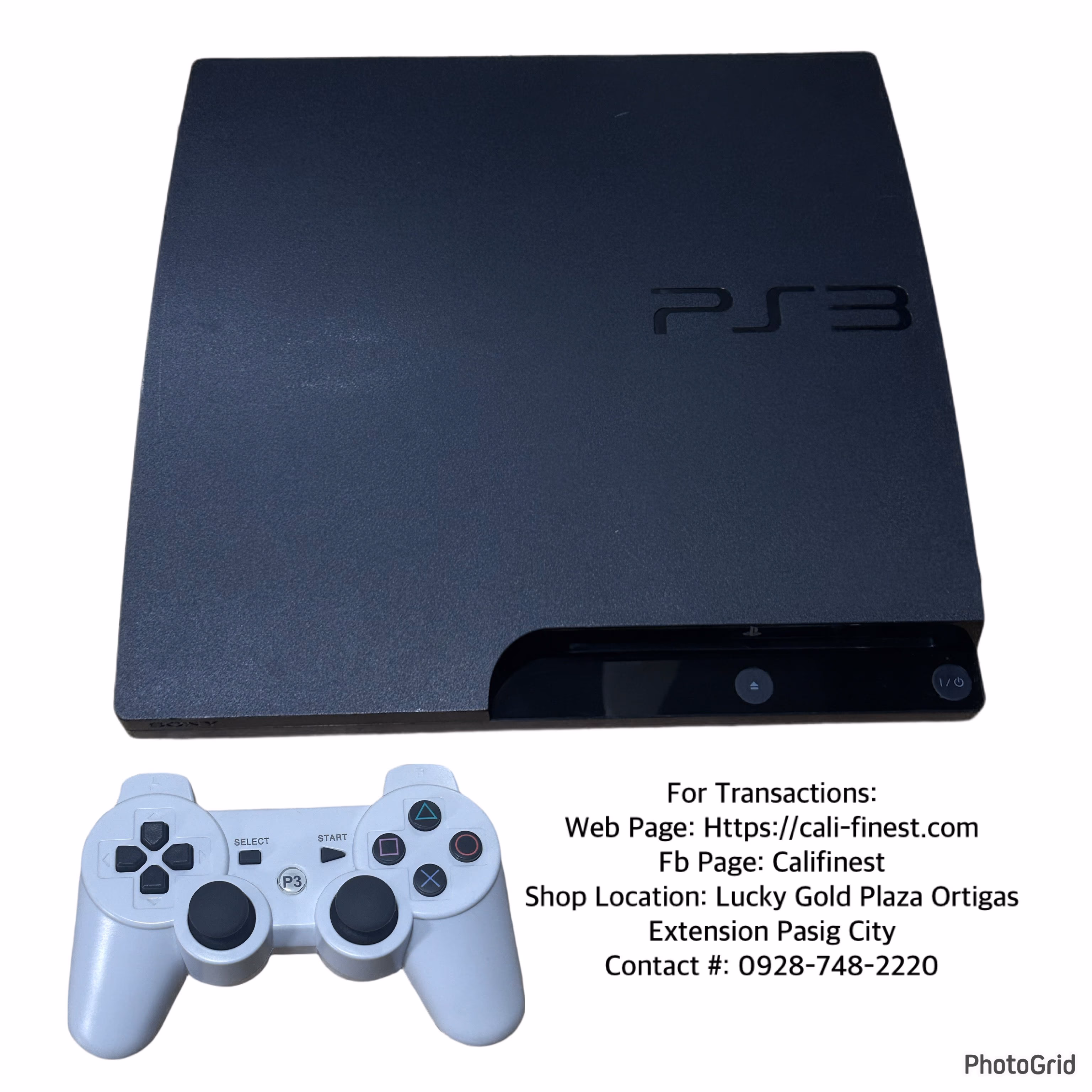 Sony PS3 Console with Controller, Model: CECH-3001A