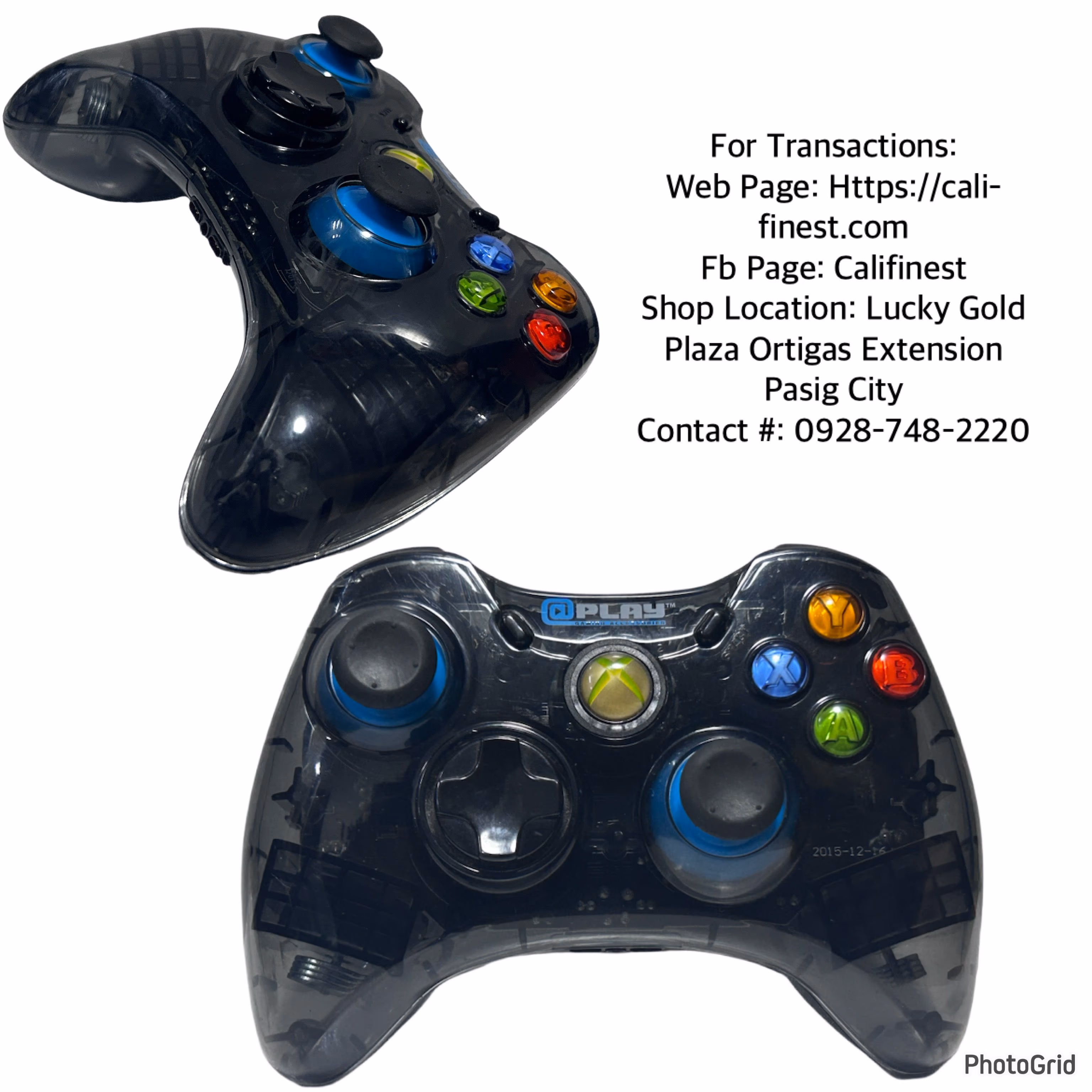 Play Wired Controller For Xbox 360 Unit Only   EL#448 