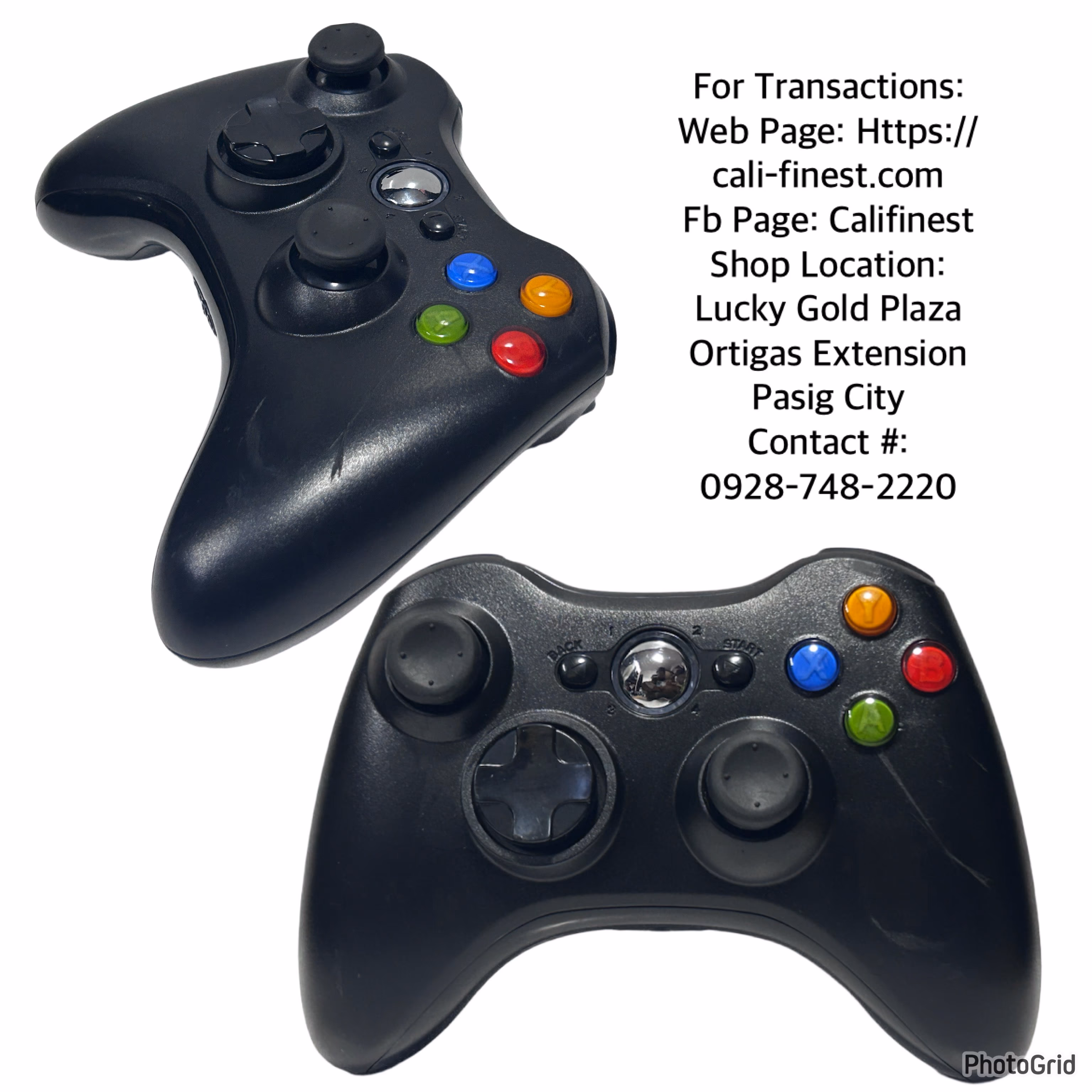 Wireless Controller Black For Xbox 360  EL#449