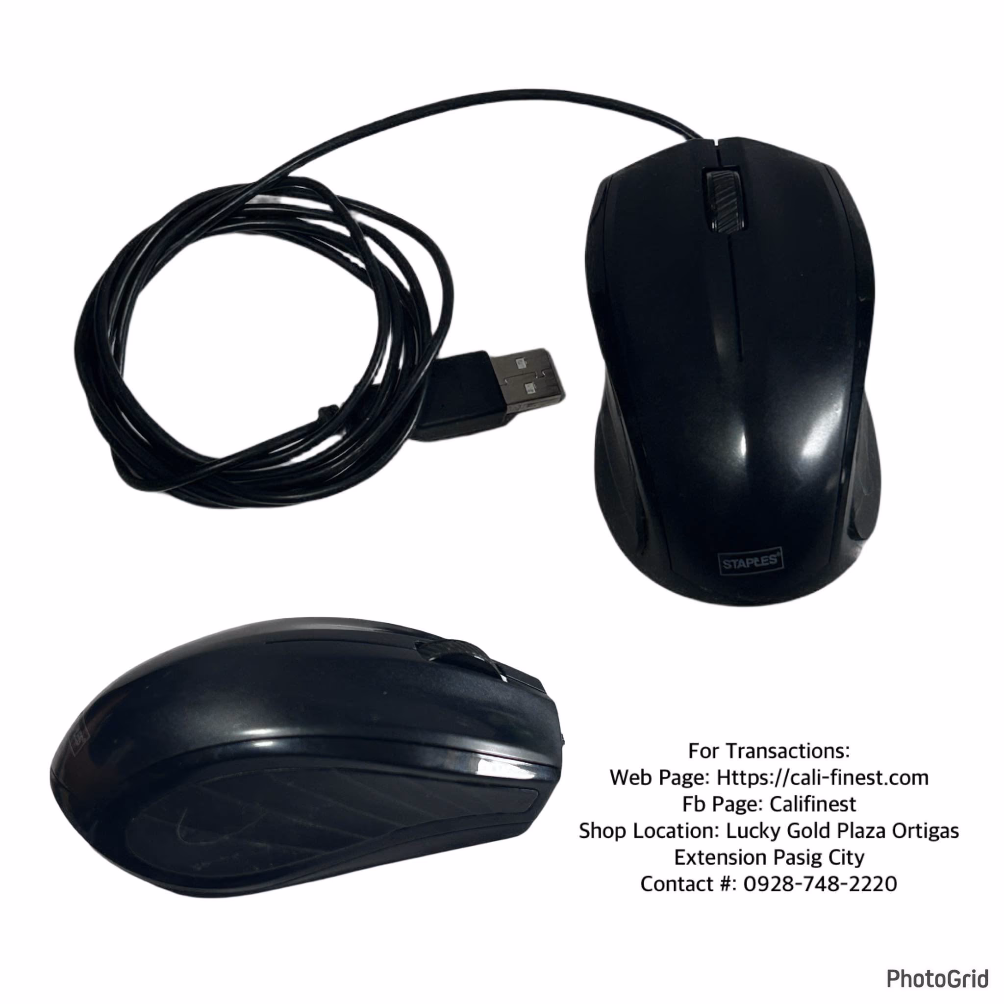 Staples Wired Optical Mouse B255  EL# 459 