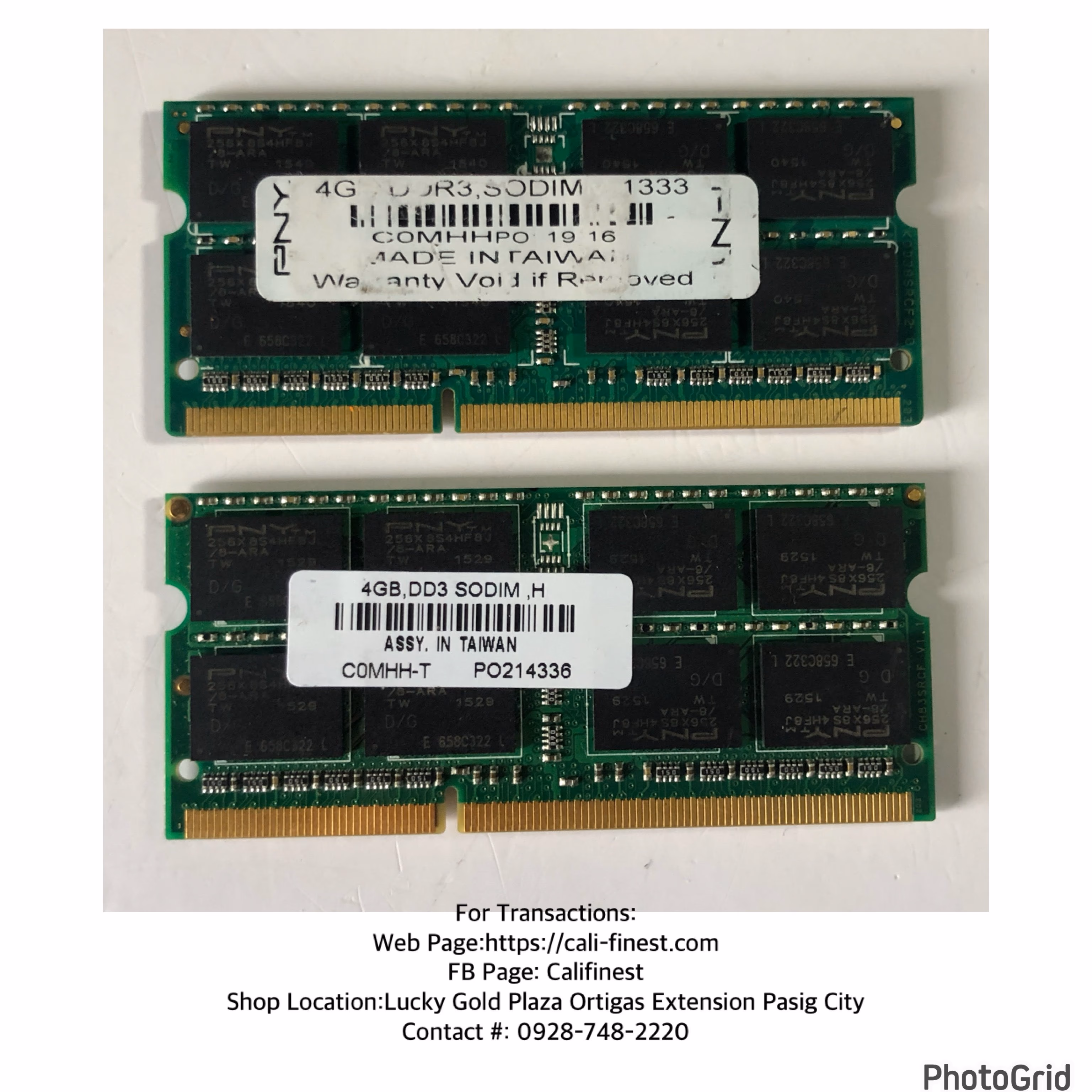 4gb DDR3 1333 Ram  EL#462