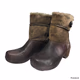Dan’s ko Stormy Shoes Women’s Brown Ankle Boots Shearling Leather 