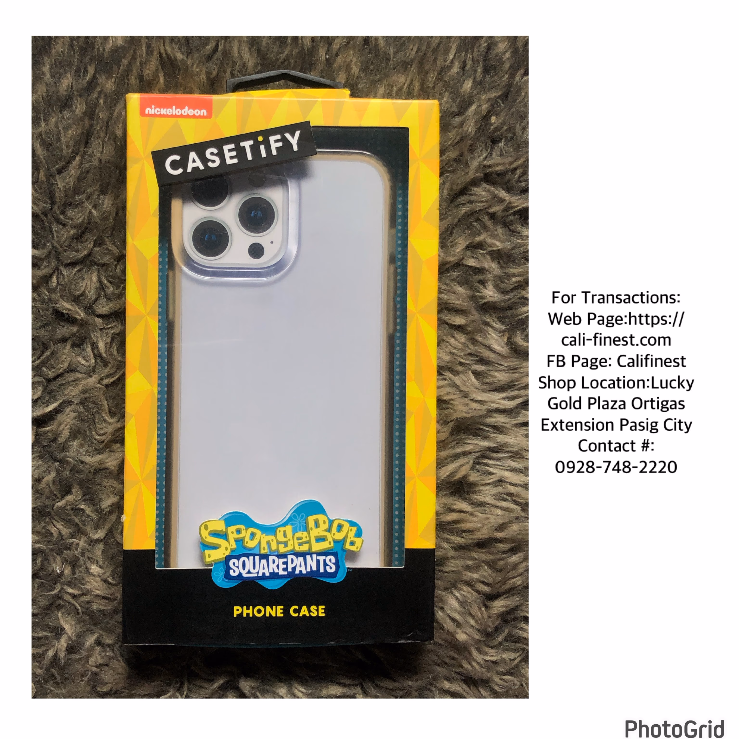 Nickelodeon CASETiFY SpongeBob Squarepants Clear Case  CA#4  