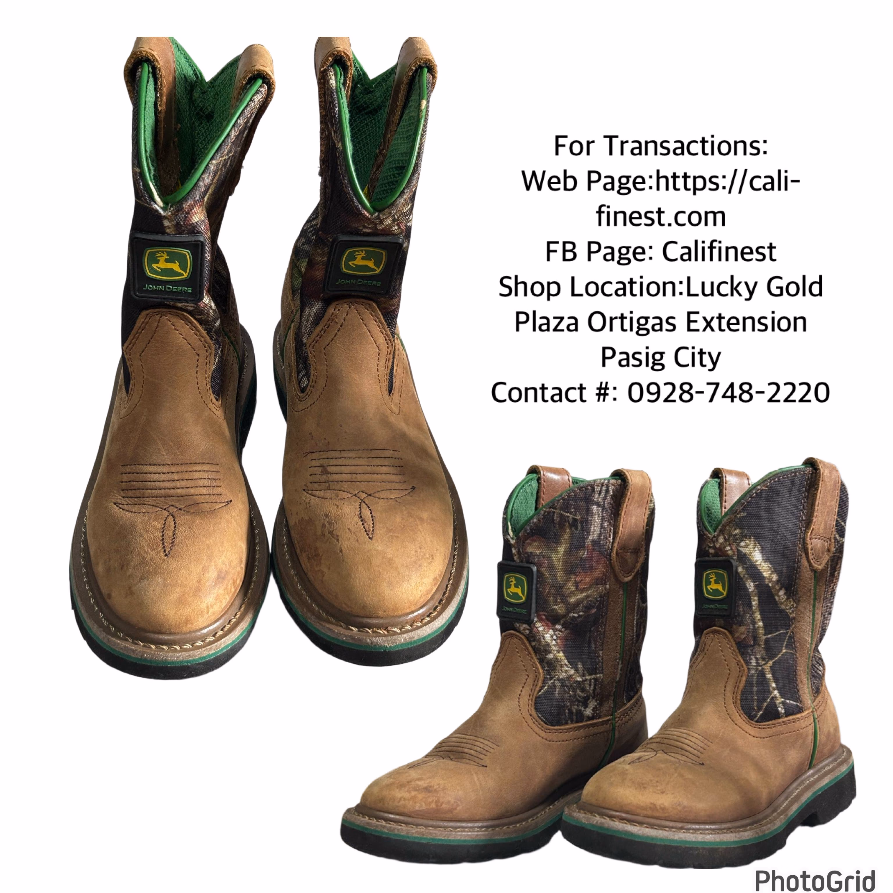 John Deere Boys’ Camo Johnny Popper Boots
