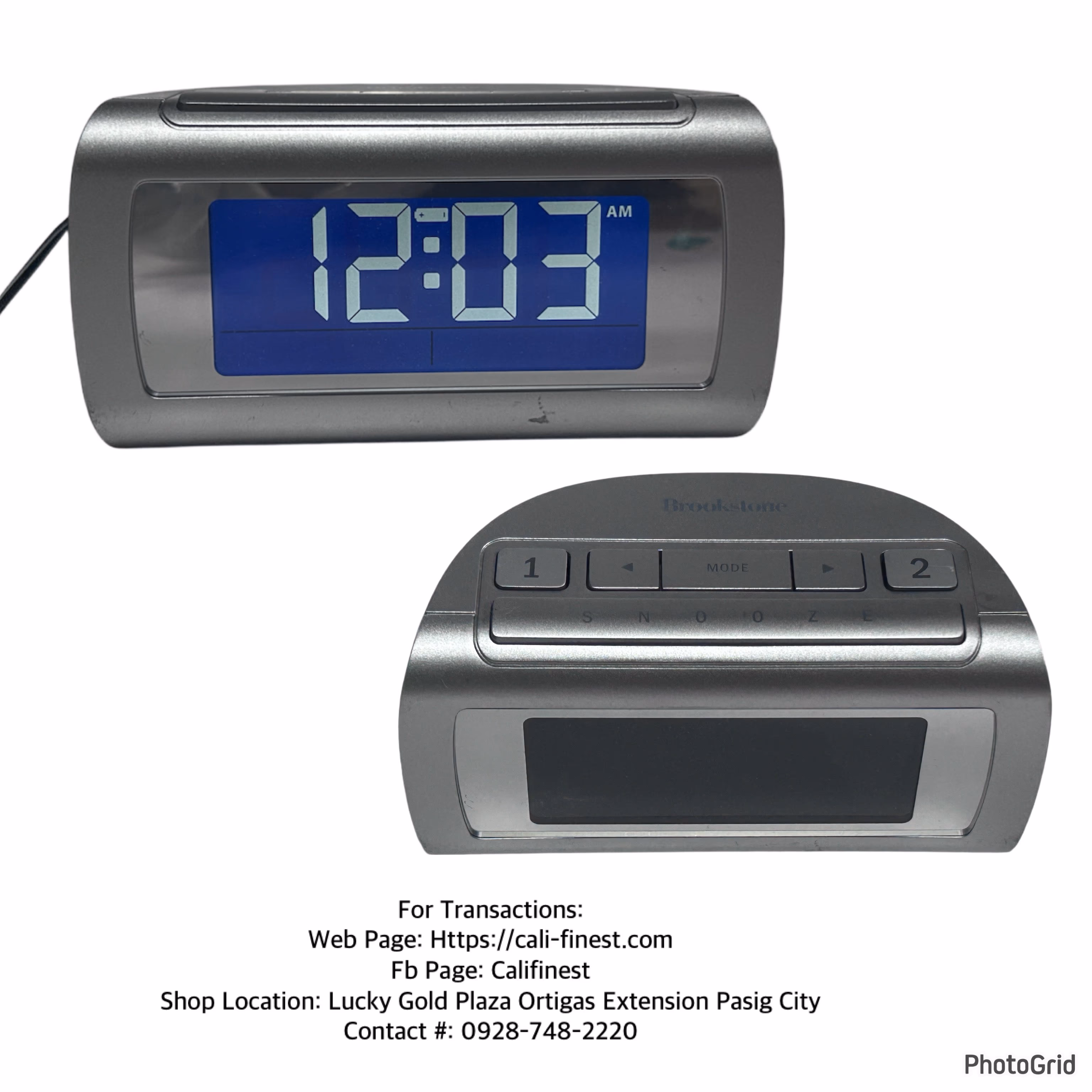 Brooks tone 4511 TimeSmart Self Setting Dual Wake Digital Alarm Clock