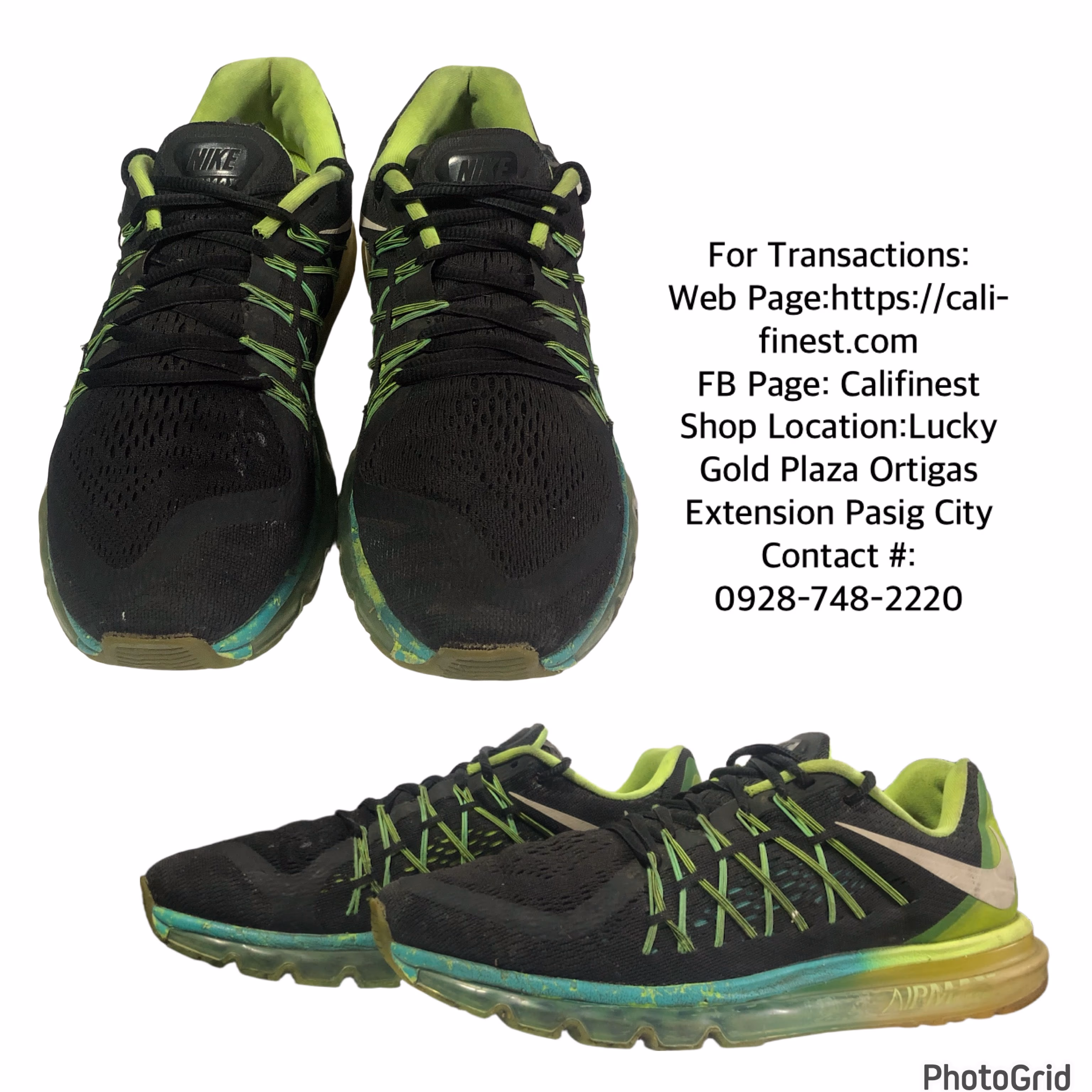 Nike Air Mac 2015 Men’s Athletic Running Shoes Sz 9.5 Multicolor