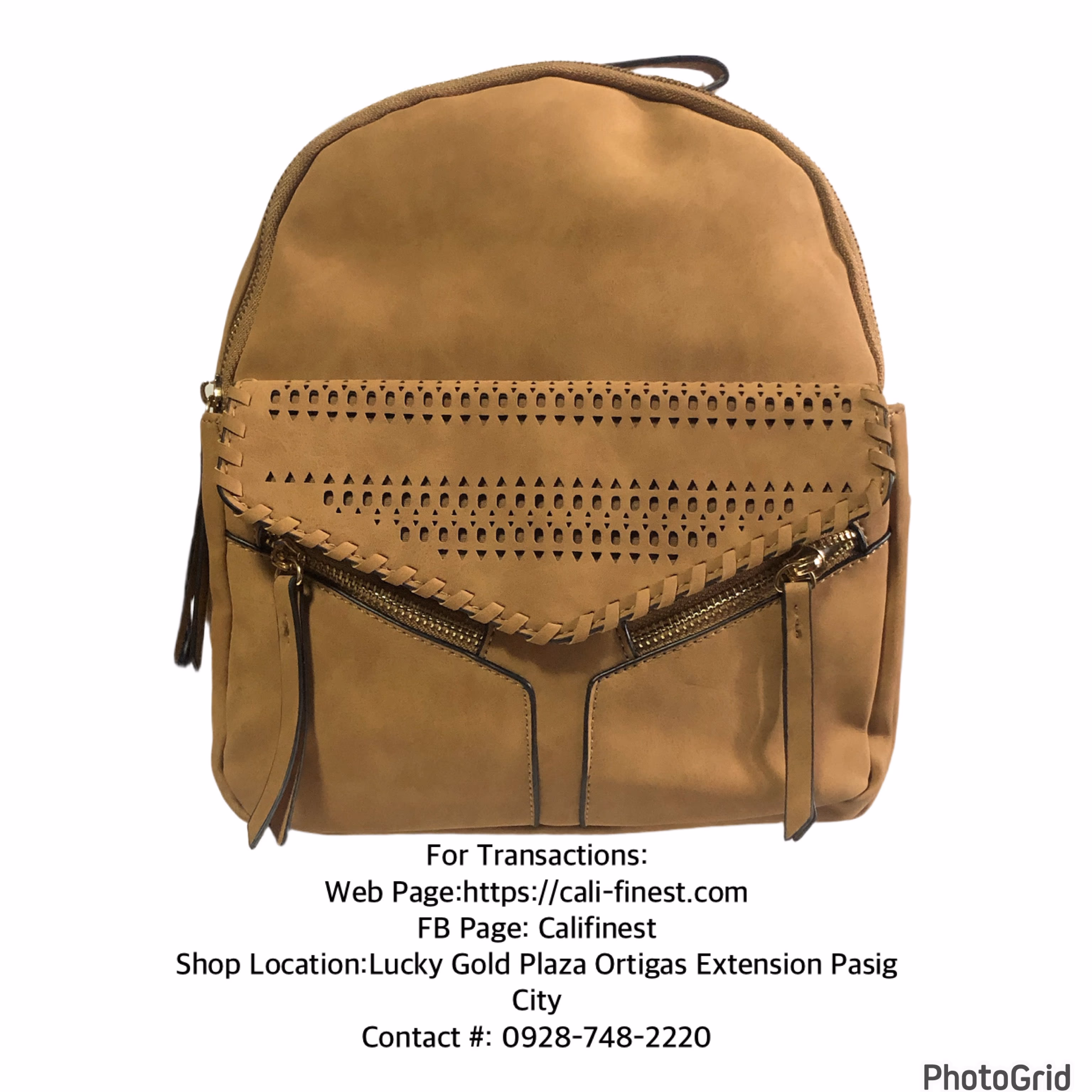 Womens Backpack Brown   BA#442