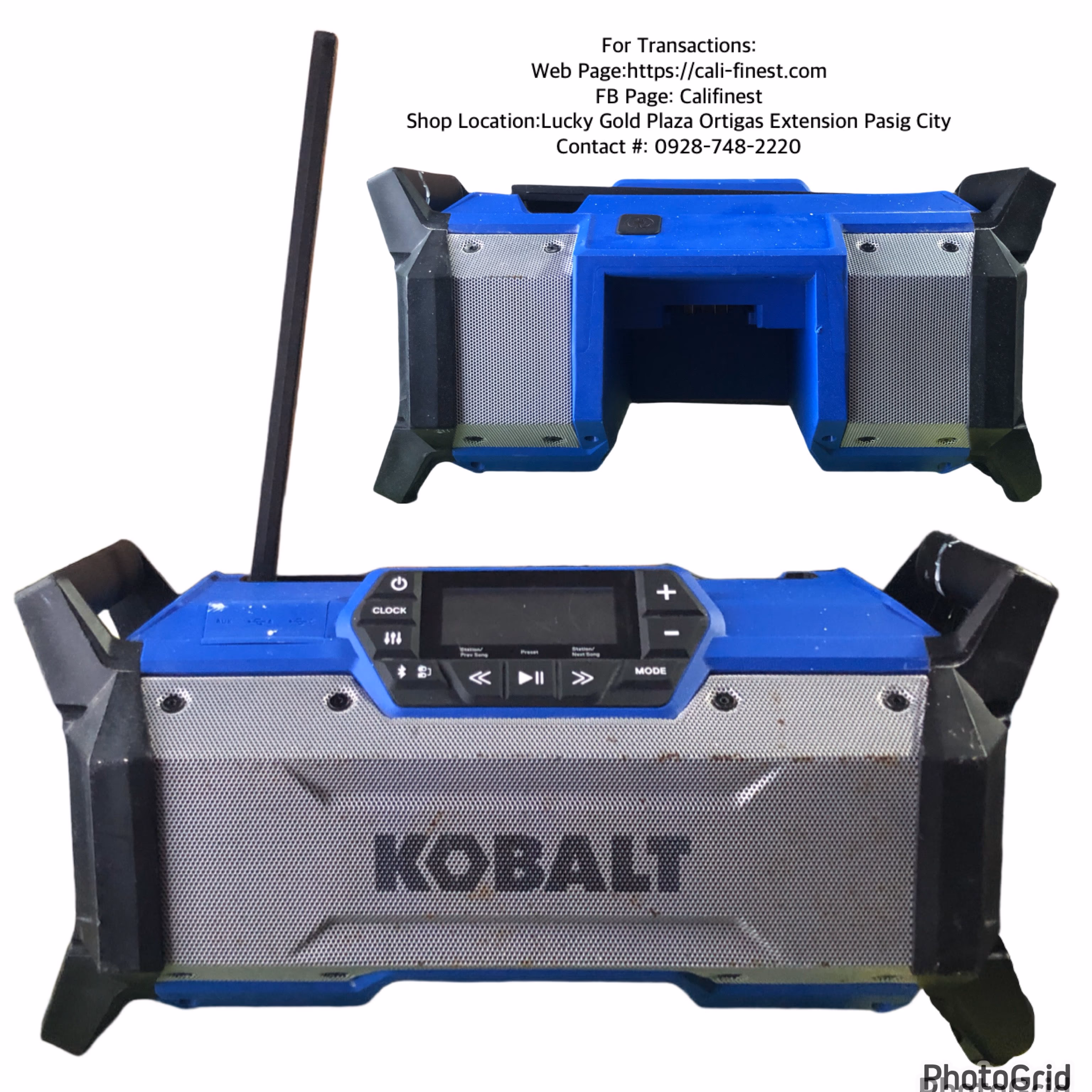 Kobalt 24-volt Water Resistant Cordless Bluetooth Jobsite radio