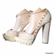 Shoedazzle Patita Blush Studded Court High Heels