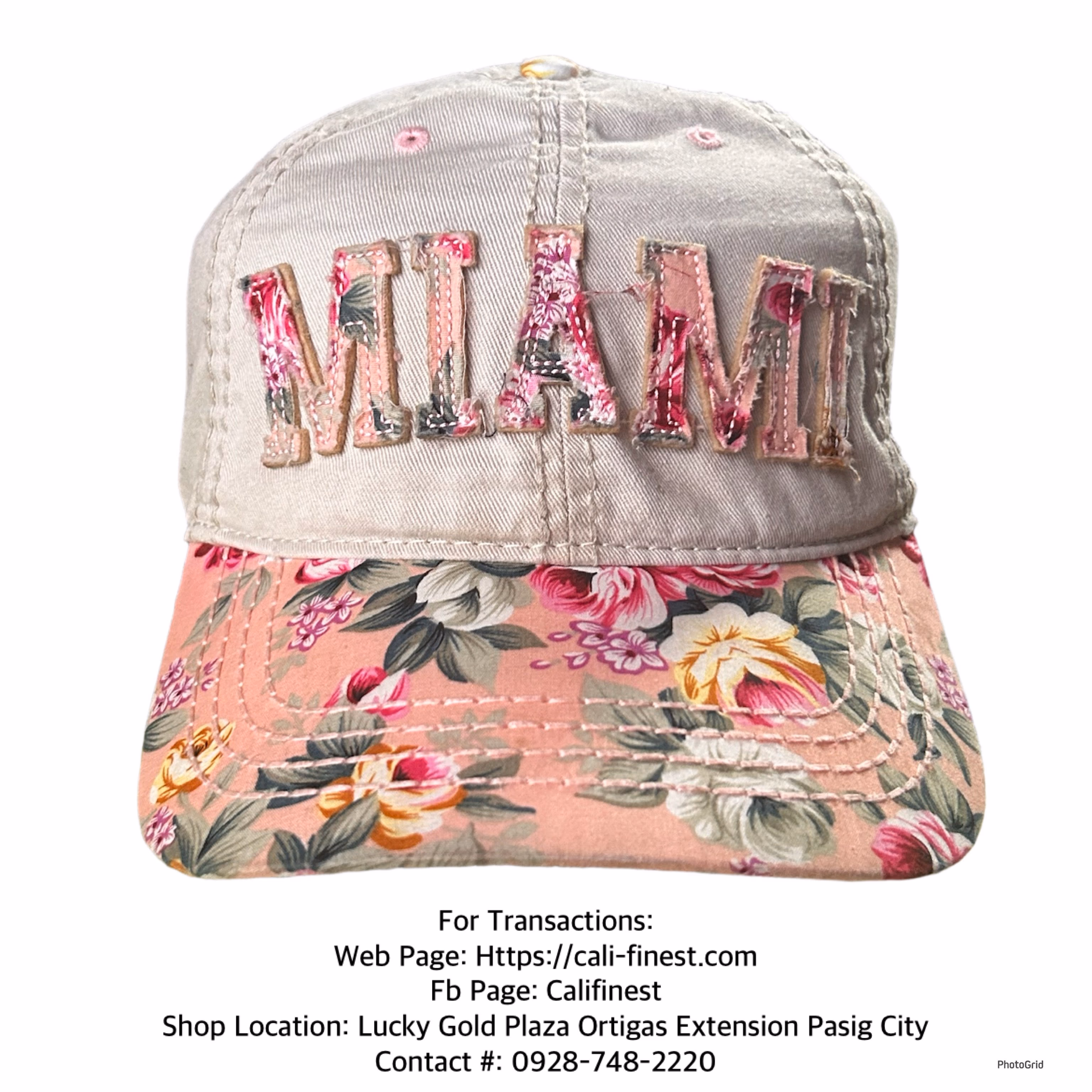 Miami Essential Floral Cap adjustable