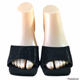 Women’s Square Toe Mule Hollow Crystal High Heels Sandals Size 7 1/2