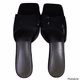 Women’s Square Toe Mule Hollow Crystal High Heels Sandals Size 7 1/2