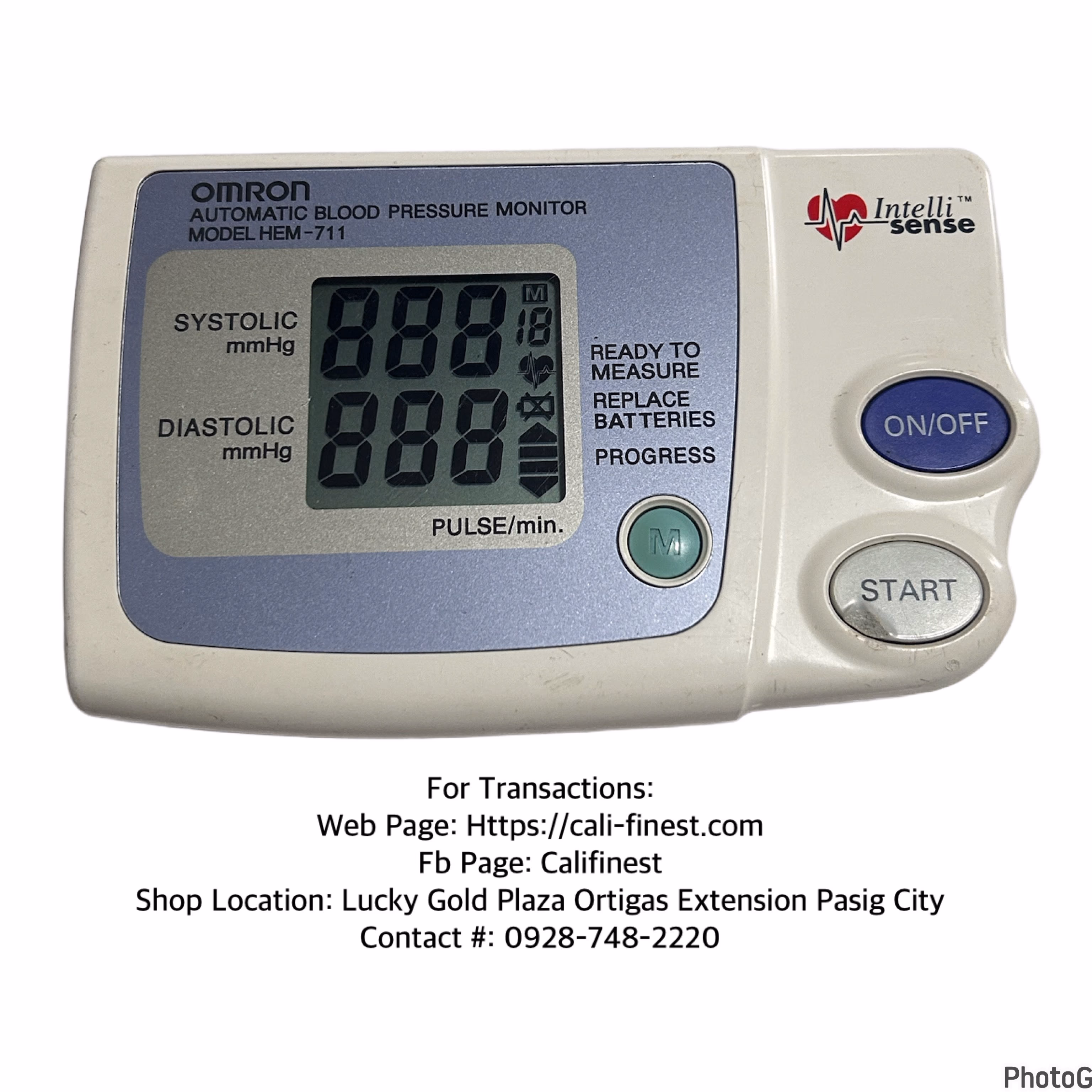 Omron Automatic Blood Pressure Monitor Model HEM-711  HB#31
