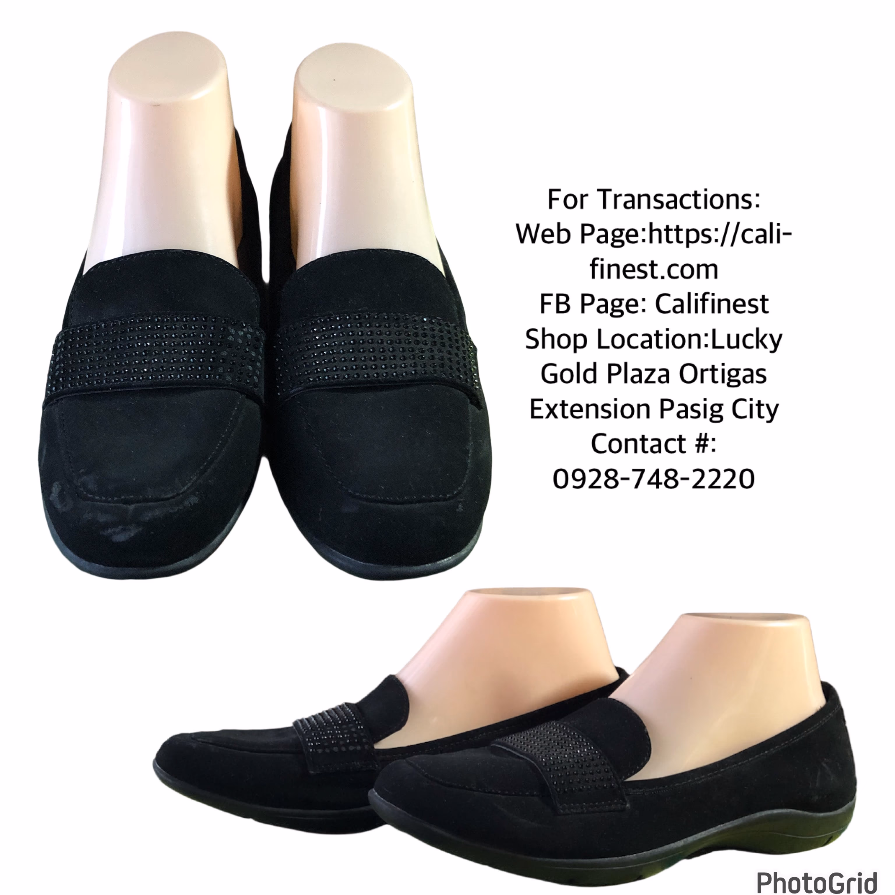 Black Rivet Women’s Claire Studded Suede Loafers Sz 8M