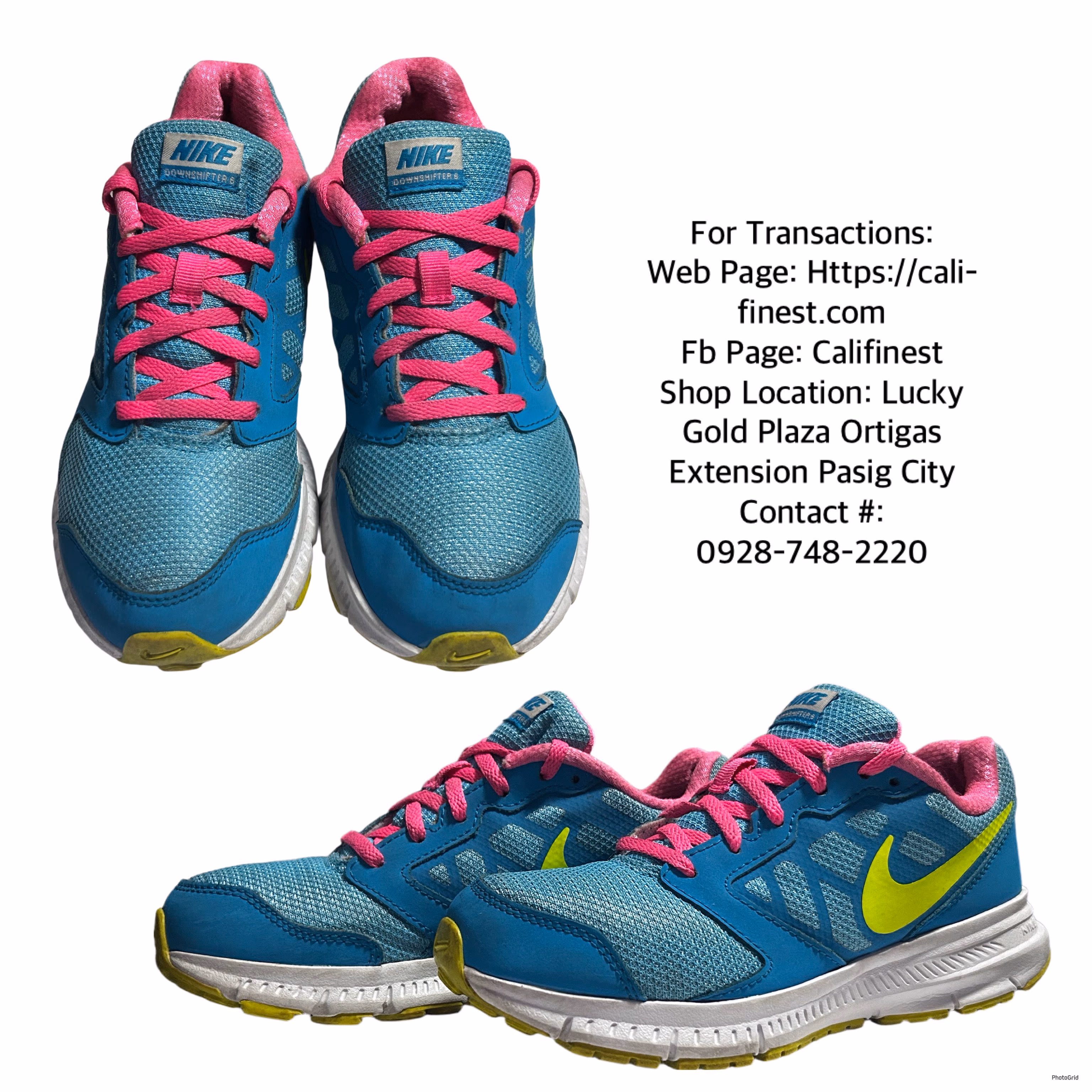 Nike Boys Downshifter 6 Running Shoe GS PS Clearwater Blue Shoes