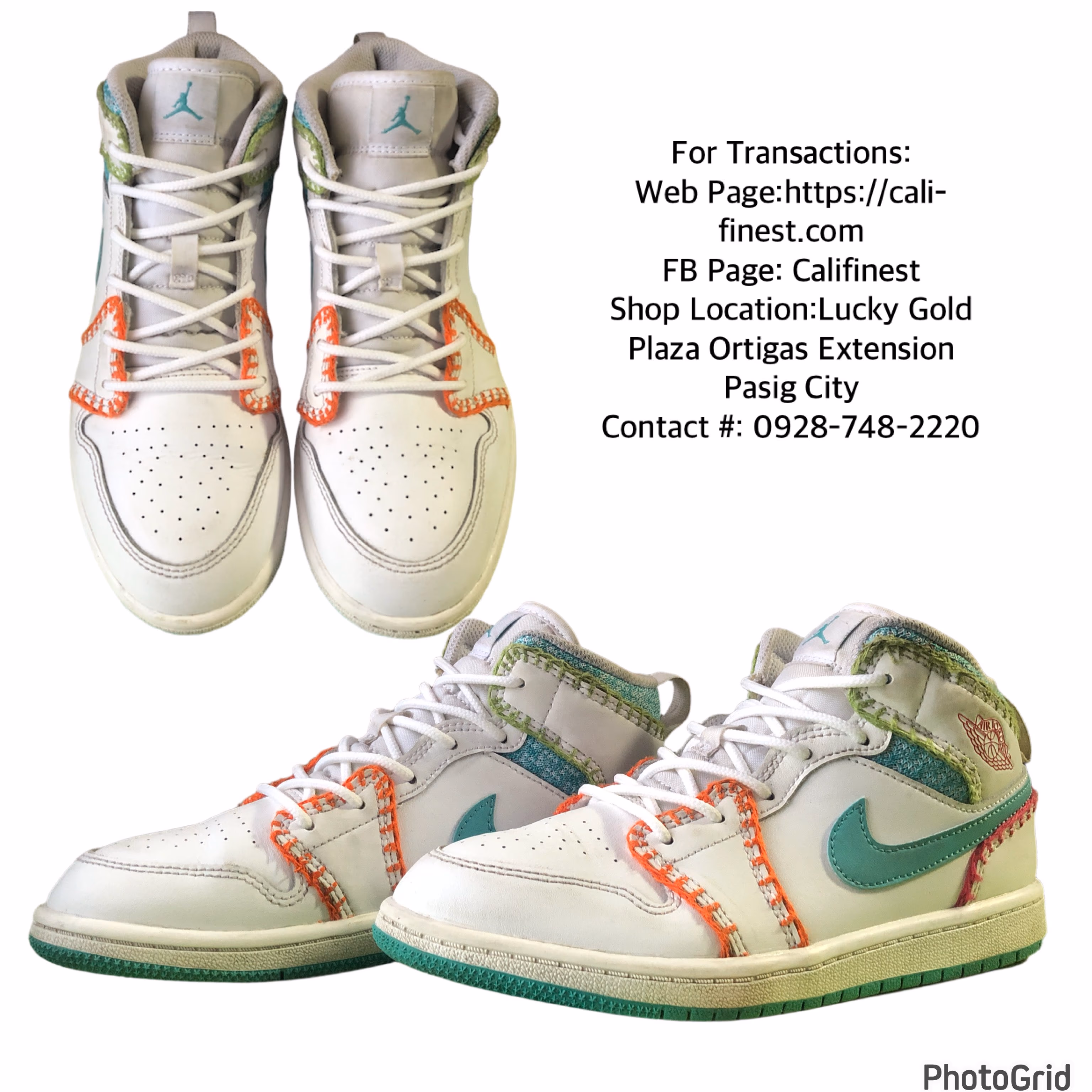 Nike Air Jordan 1 Mid SE ‘Multi Knit’ (PS) or (GS) shoes For Kids   S#815 