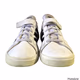 Adidas  Grand Court 2.0 Low White Leather Black Stripes Sneakers For Kids