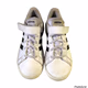 Adidas  Grand Court 2.0 Low White Leather Black Stripes Sneakers For Kids