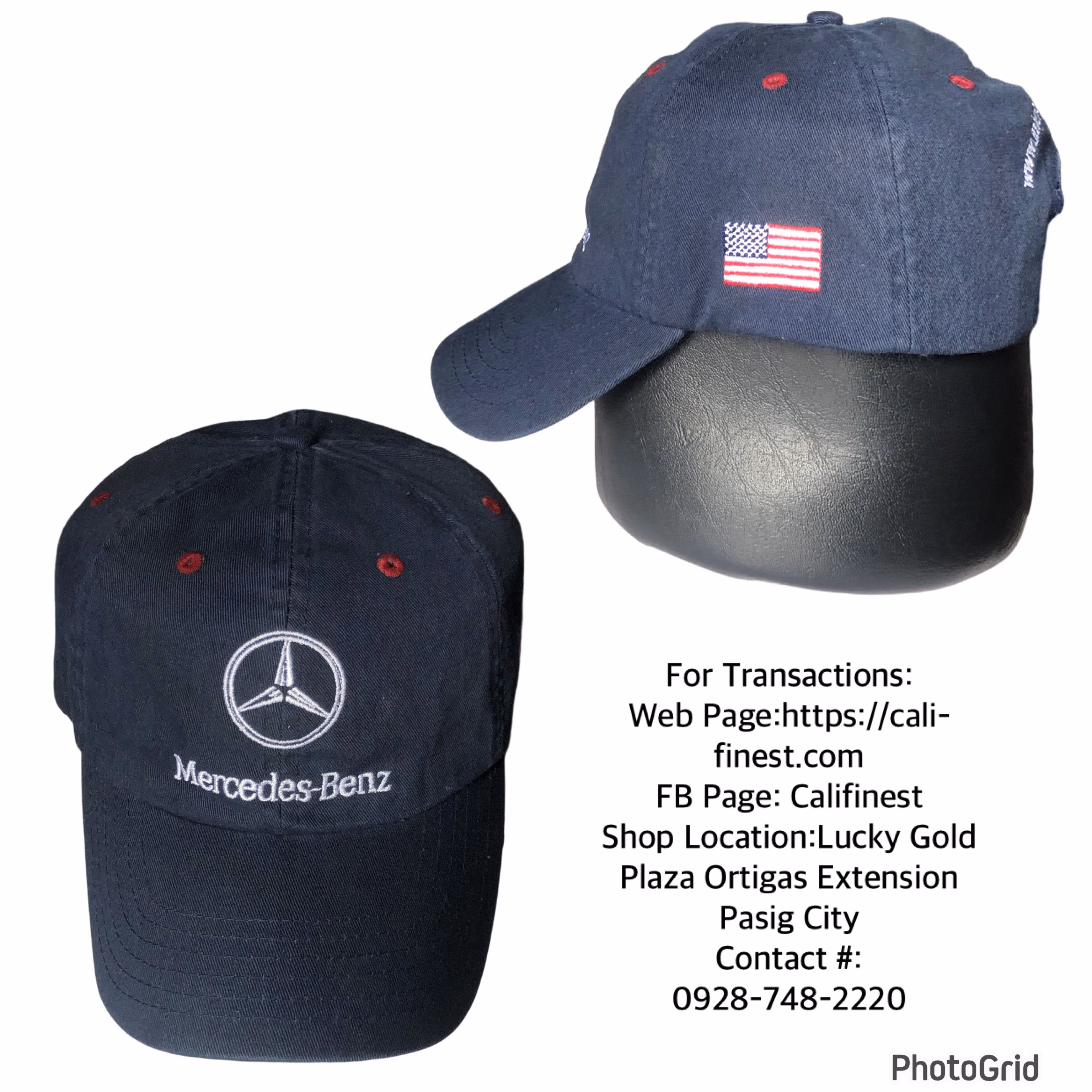 Mercedes Benz OSFA strap back Cap