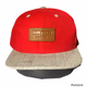 SRAM LEATHER PATCH RED FLAT CAP CYCLING DH MTB BASEBALL CAP/HAT