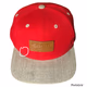 SRAM LEATHER PATCH RED FLAT CAP CYCLING DH MTB BASEBALL CAP/HAT