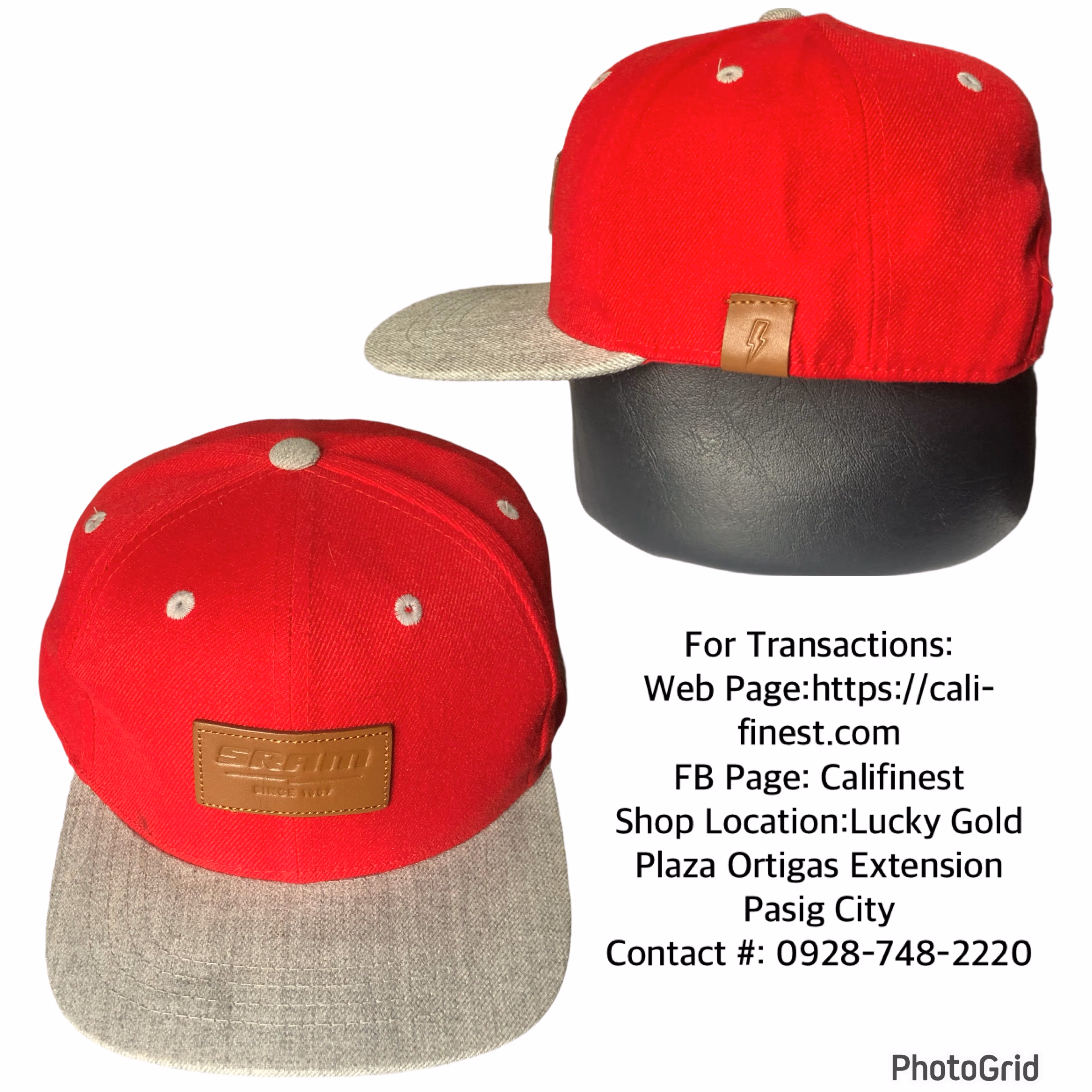 SRAM LEATHER PATCH RED FLAT CAP CYCLING DH MTB BASEBALL CAP/HAT