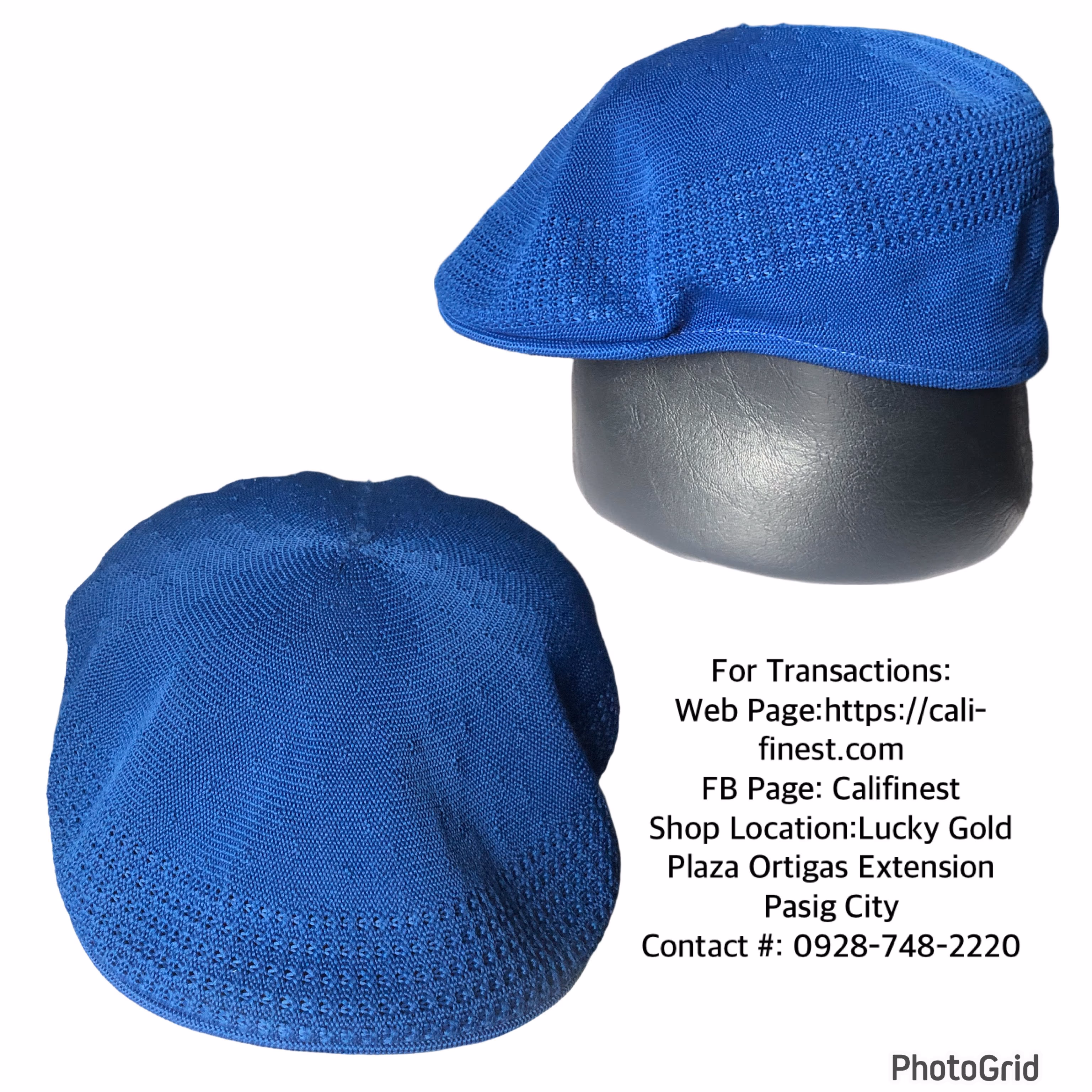 Kangol British Royal Blue Small Flat Cap