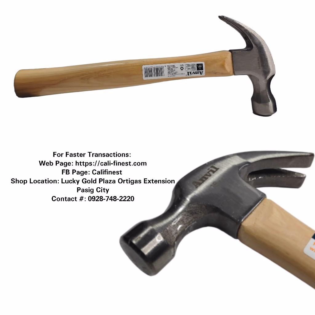 Anvil 16oz Claw Hammer With Hickory Handle