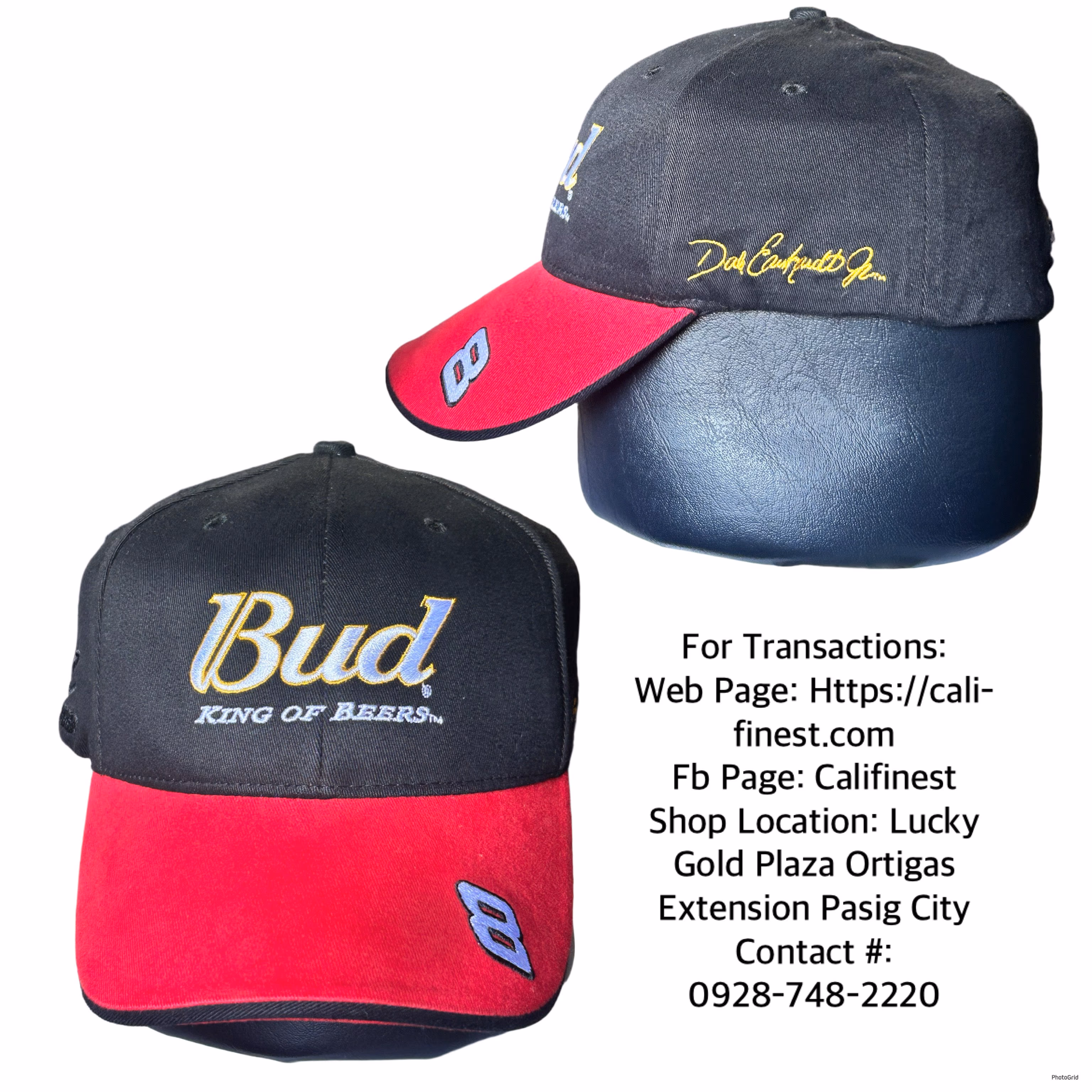 Nascar Chase Dale Earnhardt Jr #8 Red Black Bud Budweiser Beer Hat Cap Nu-Fit