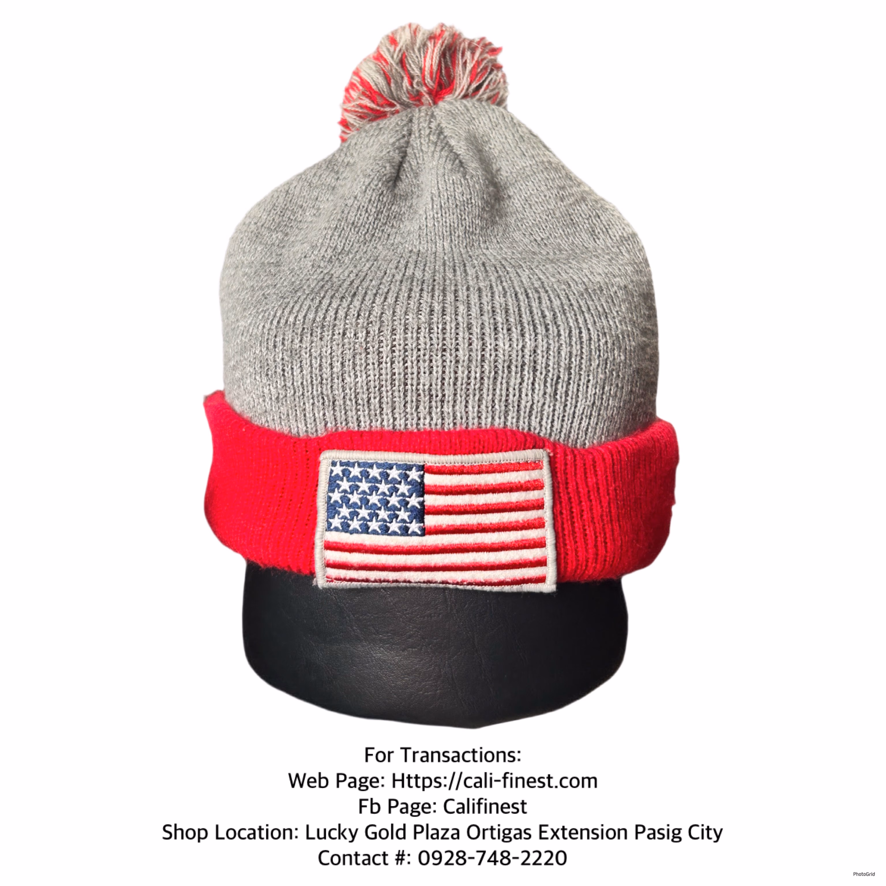USA American Flag Knit Hat