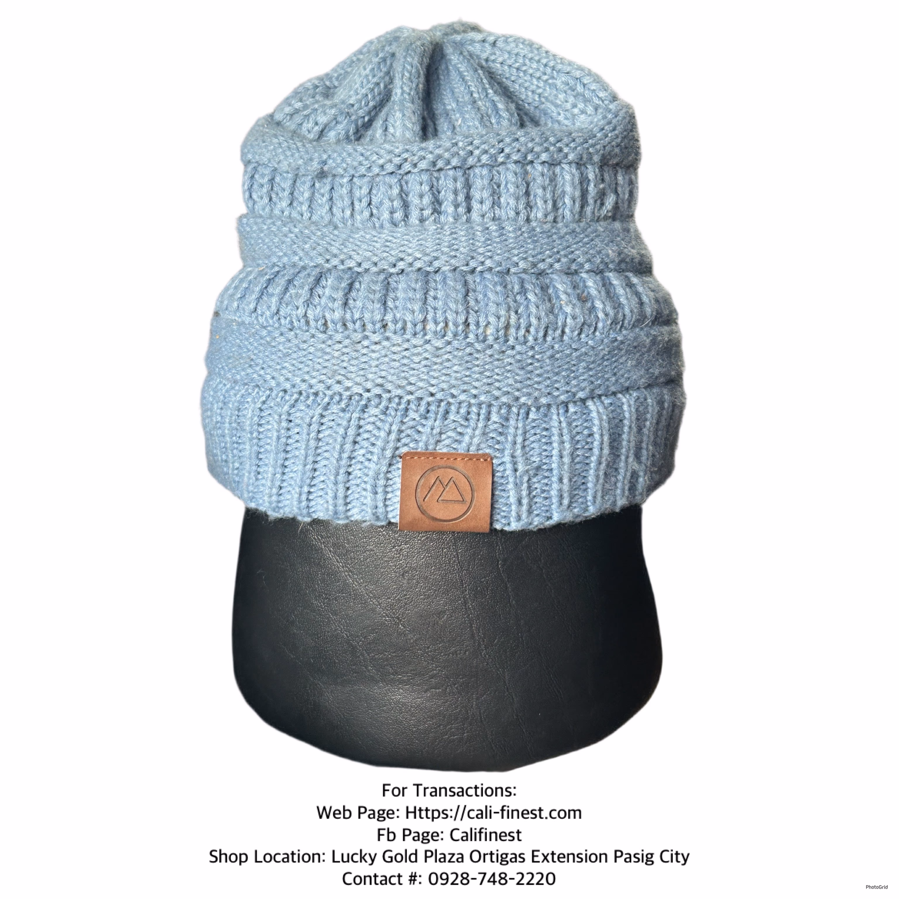 Satin Lined Beanie Winter Warm Womens Beanie Cable Knit Winter One Size Blue